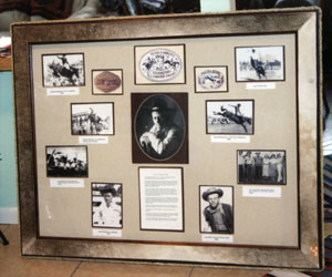 One of the unique hand-crafted masterpieces created by Beverly Willcoxon that will be auctioned off to benefit the Wild Bill Hickok Rodeo Committee