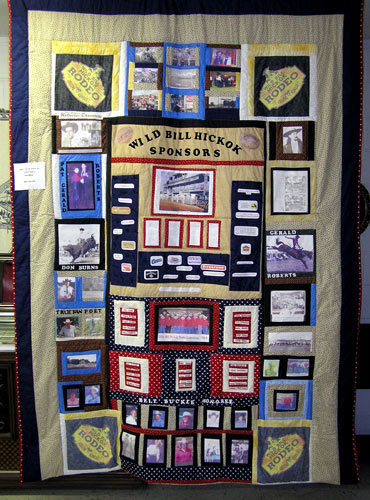Sponsors, Locals & Committee Men Quilt created and donated to the Abilene Rodeo by Beverly Willcoxon